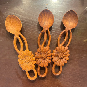 Cuchara de Madera de Acacia Natural de Vietnam para Servir Especias, Café Molido, Té Suelto, Azúcar y Sal en Frascos de Cocina - Product Image 3
