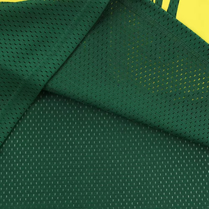 Green Unisex <b>Short</b> Sleeve <b>Mesh</b> American Football Jersey Team Name Number 26 Sublimated Print V-neck Breathable Polyester Adult - Product Image 3