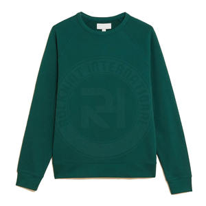 Sweat-shirt de jogging uni épais et doux en coton de haute qualité, col rond, coupe ample, style streetwear, fabriqué par un fabricant - Product Image 6