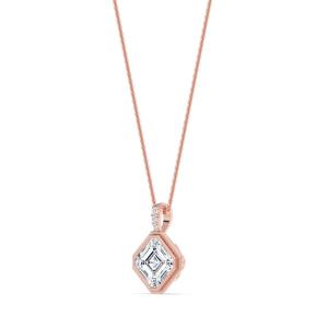 Colgante de Diamante Cultivado en Laboratorio de Oro Blanco de 18K, Corte Asscher, 2.03 CTW, Joyería para Mujer, Clásico, Elegante, Regalo - Product Image 4