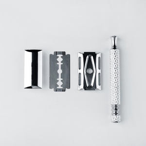 Maquinilla de Afeitar de Seguridad Profesional de Alta Calidad de Acero Inoxidable con Doble Hoja para Hombre, para Afeitar Cara/Cuerpo/axilas, No Desechable - Product Image 2