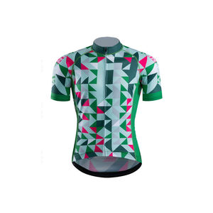 Nouvelle tenue de cyclisme en gros, ensemble maillot à manches courtes et salopette de cyclisme personnalisés avec impression par sublimation - Product Image 2