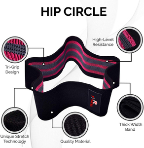 Bandes de Résistance en Tissu pour Fessiers, Élastiques de Hanche pour Squats, Exercices des Jambes, Entraînement de Fitness en Salle et à Domicile, Marque Privée - Product Image 2
