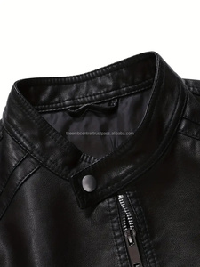 Pakistan usine Offre Spéciale hommes vestes en cuir véritable nouveau élégant Streetwear haut 2024 nouvelle mode vestes en cuir pour hommes - Product Image 3