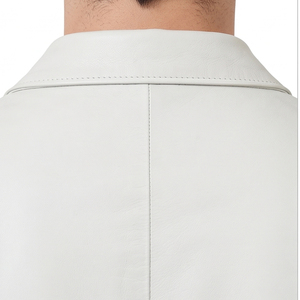 Blazer en cuir pour homme grande taille, sport et affaires, coupe-vent et respirant - Product Image 5
