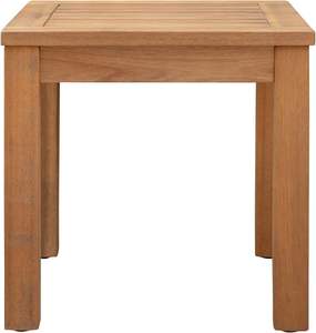 Modern Square Teak Wood Outdoor Side <b>Table</b> Weather Resistant Leg Base Eco-Friendly Portable Kitchen & Warehouse Use - Product Image 6