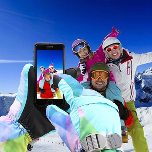 Guantes de esquí impermeables para niños pequeños, guantes de nieve de invierno con forro polar cálido, guantes de esquí de alta destreza, ajuste delgado, impermeables y con pantalla táctil - Product Image 6