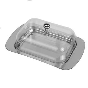 Centro de mesa de metal con tapa para mantequilla, contenedor para mantequilla para la cocina, para usar en el desayuno. - Product Image 3