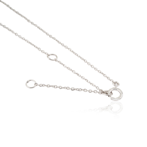 Collar con Colgante en Forma de Corazón con Zafiro Azul y Diamantes, Diseño Minimalista y Delicado, Oro Blanco K14, Joyería Personalizada de Fábrica, Gran Venta - Product Image 6