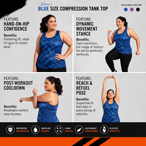 <b>Women</b> Plus Size Workout Tank <b>Top</b> Printed Gym Fitness Singlet Breathable Gym Running Tank Tee Racerback Sportswear Singlet <b>Top</b> - Product Image 5