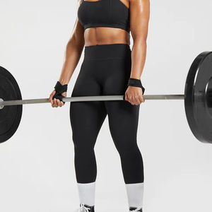 Leggings de Yoga para Mujer, Diseño Clásico y Personalizado, Antibacterianos, Transpirables, Sin Costuras, Cintura Media, Tejido de Algodón y Bambú, Suaves para el Gimnasio - Product Image 5