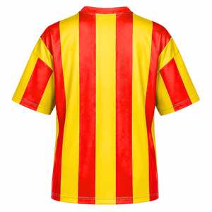 Custom NSPDK Sorority Sweatshirt Striped Short Sleeve red & gold Casual Style for female with polyester lining - Product Image 3