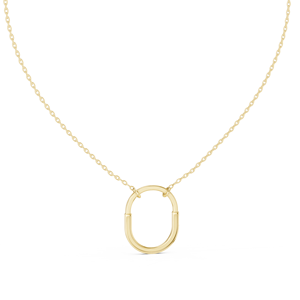 CLASSIC LAB GROWN BRILLIANT CUT DIAMOND <b>PENDANT</b> SET 18KT <b>SOLID</b> YELLOW <b>GOLD</b> 0.1CT SIDE STONE for ENGAGEMENT WEDDING VALENTINE - Product Image 3