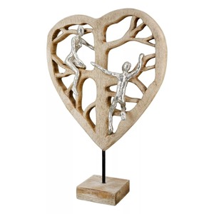 Escultura Artística de Madera y Metal, Pieza Decorativa Moderna para el Hogar, Sala de Estar, Oficina y Decoración de Interiores, Hecha a Mano - Product Image 1