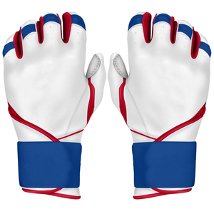 <b>Baseball</b> Batting <b>Gloves</b> High Quality Custom Material Anti Slip Grip Flexible Fit Wicking Fabric <b>Baseball</b> Batting <b>Gloves</b> - Product Image 1