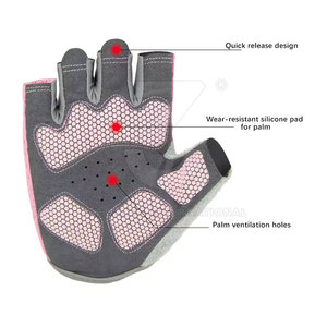 Advanced <b>Half</b> Finger Neoprene Exercise Fitness Gloves Non <b>Slip</b> Surface Stretch Material Professional Bulk Order - Product Image 4