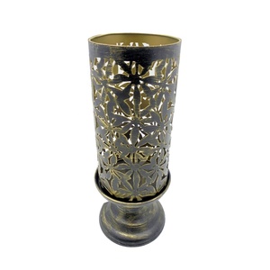 Home Decoration Iron Decorative Designer <b>Candle</b> Shade <b>Black</b> With Brass Wash Finished Handmade Customized - Product Image 1