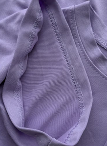 Oversized Women's T-<b>Shirt</b> Purple Anti-Wrinkle Pullover Crew Neck Short Sleeve Plus Size 100% Cotton Jersey Fabric Summer - Product Image 5