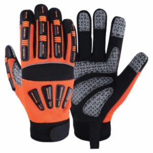 Guantes de Seguridad Industriales Resistentes, Reforzados con Cuero Sintético Amara, para Protección de Manos en Construcción y Mecánica - Product Image 1