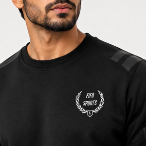 เสื้อสเวตเชิ้ตคอกลมชายรุ่ย ทรงโอเวอร์ไซส์ สวมใส่สบาย สไตล์สตรีทแวร์ทันสมัย ผลิตตามแบบ OEM สำหรับผู้ชาย ผ้าฟลีซเนื้อนุ่ม ตัดเย็บแบบหลวม - Product Image 5