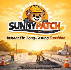 Parche de betún de alta calidad para reparación de agujeros en la carretera, solución Sunny Patch - Product Image 1