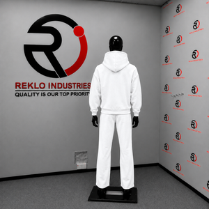 Conjunto Deportivo Premium Blanco Oversize para Hombre: Sudadera con Capucha y Pantalones Jogger, Ropa Casual Urbana al por Mayor - Product Image 4