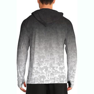 Sweat à capuche de pêche imprimé par transfert thermique, 100 % polyester, imperméable, respirant, UPF 50, fabriqué avec les meilleurs matériaux, vierge, fourniture directe usine OEM - Product Image 3