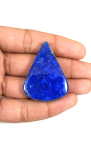 Pierre précieuse naturelle en lapis-lazuli, cabochon, pierre précieuse bleue, pierre de guérison, pierre précieuse faite à la main, pierre précieuse en vrac - Product Image 4