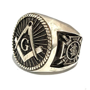 Anillo de Fraternidad Personalizado |   Anillo Personalizado con Letra Griega |   Opciones de Oro y Plata - Product Image 2