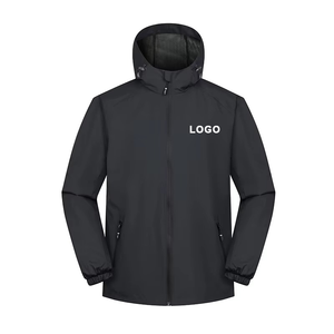 Men's Custom Logo <b>Hooded</b> Waterproof Hard <b>Shell</b> Sport <b>Jacket</b>-Thick Breathable Athletic Fitness Windproof All Seasons - Product Image 2