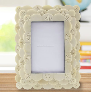 Cadre Photo Antique en Incrustation d'Os Fait à la Main Style Art Déco Décoration Murale Élégante - Product Image 6