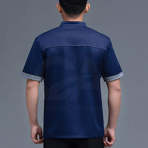 Chaqueta de Chef Unisex 2026 de Manga Corta con Doble Botonadura para Restaurantes Profesionales - Product Image 3
