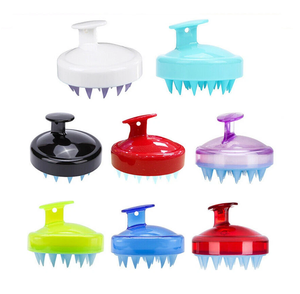 Brosse de massage en silicone pour le cuir chevelu, le shampoing, la douche, le lavage du corps et les cheveux - Product Image 4