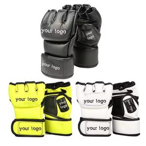 Guantes de Boxeo de Piel Sintética PU, Cómodos, Impermeables, Transpirables, con Cierre de Cordones, Personalizables con Impresión, de Alta Calidad - Product Image 1