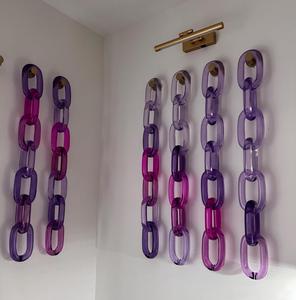 New Design Resin link chain Hanging Resin Chain Links <b>Wall</b> Decoration Acrylic unique modern resin art <b>decor</b> at lowest price - Product Image 1