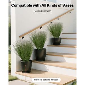 Erba Artificiale Premium in PVC da 27 Pollici, Pianta Finta per Interni/Esterni, Ornamento per Casa e Giardino, Tipo da Pavimento - Product Image 4