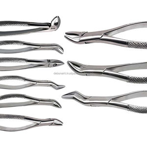 Kit d'extraction dentaire manuel réutilisable avec pinces en acier inoxydable, fraises en carbure, poignée ergonomique, outils de chirurgie buccale Debairii - Product Image 6