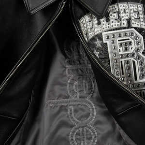 Chaqueta de Invierno para Hombre, Diseño Varsity, Nueva Colección, Bordado Intenso, Pedrería, Impermeable, Resistente al Viento, Decoración Vintage - Product Image 2