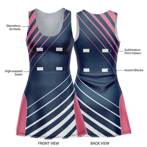 Vestido de Netball Sublimado de Secado Rápido para Mujer, Ropa Deportiva sin Mangas, Uniforme de Club Transpirable, Ropa Atlética con Logotipo Personalizado - Product Image 6