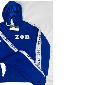 Custom Heavyweight 350g Fleece transpirable Vintage Sweat Suit Zeta Phi Beta Sorority Unisex Casual Sports Jogger de punto de invierno - Product Image 4
