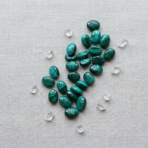 Piedras de Melagita Verde Natural Mugalart, Cuentas Sueltas de 10x14mm para la Fabricación de Joyería - Product Image 6