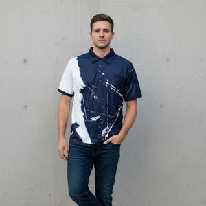 Camisetas Polo de Talla Grande con Diseño Sublimado 2026, 100% Algodón, Cuello Acanalado, Transpirables, para Hombre - Product Image 4