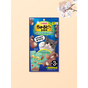 Inaba Churubi Pet Treats Pechuga de pollo de 3 piezas y patín a la parrilla Pechuga de pollo y patín a la parrilla - Product Image 1