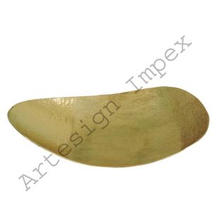 ถาดโลหะขนมิงค์ทรงใบไม้อลูมิเนียมสีทองหรูหราออกแบบให้ขนมิงค์ใช้ในบ้านโรงแรม - Product Image 1