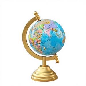 Globo Terráqueo de Escritorio de 16 cm, Mapa del Mundo Educativo, Globo de Geografía para Estudiantes, Globo Giratorio Pequeño, Decoración de Escritorio Educativa - Product Image 1
