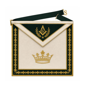 New Masonic <b>Master</b> Apron Premium Embroidery Silk/Velvet Fabric Lightweight Customizable Quality Craftsmanship Ceremonial Wear - Product Image 1