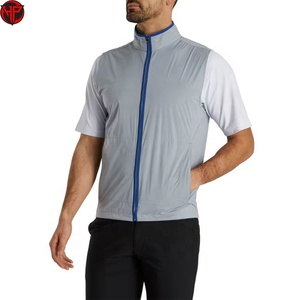 Gilet de golf tactique pour homme, résistant à l'eau, coupe-vent, séchage rapide, réversible, avec fermeture éclair, vêtement de sport avec logo avant/arrière - Product Image 1