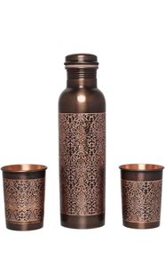 Botella de Agua Portátil de Acero Inoxidable con Diseño Oriental, Impermeable, con Tapa, en Caja de Regalo para Negocios - Product Image 6