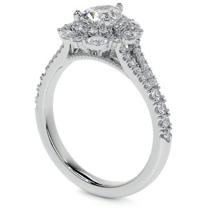 Pear Cut Moissanite 925 Sterling <b>Silver</b> 18K Gold Plated Luxury <b>Solitaire</b> Engagement Wedding Promise <b>Ring</b> Women - Product Image 3