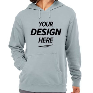 Sweat-shirt à capuche personnalisé avec texte et graphique, gris clair, pour hommes et femmes, créez votre propre sweat-shirt - Product Image 4